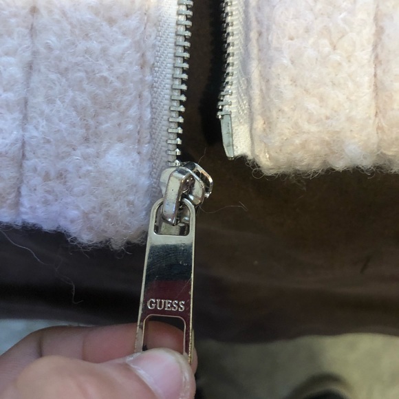 Guess pink wool overcoat - Large - Picture 4 of 6